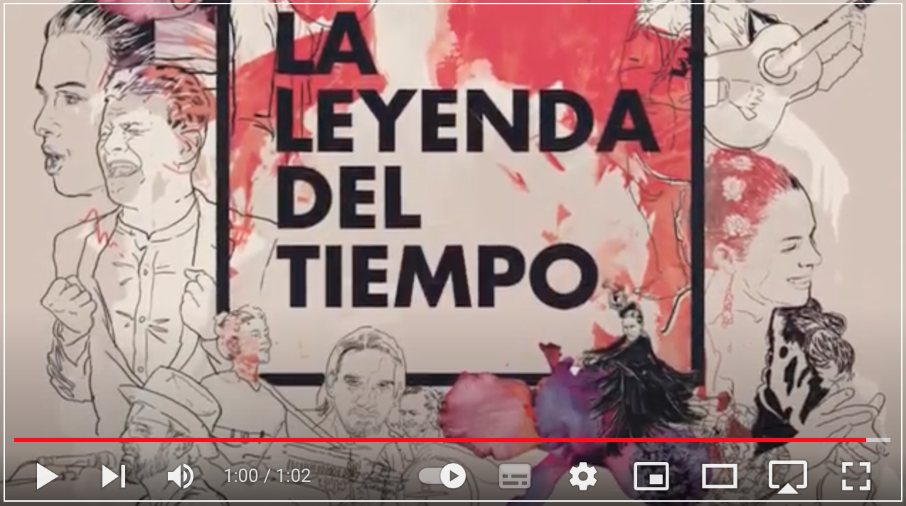 Music video La leyenda del tiempo